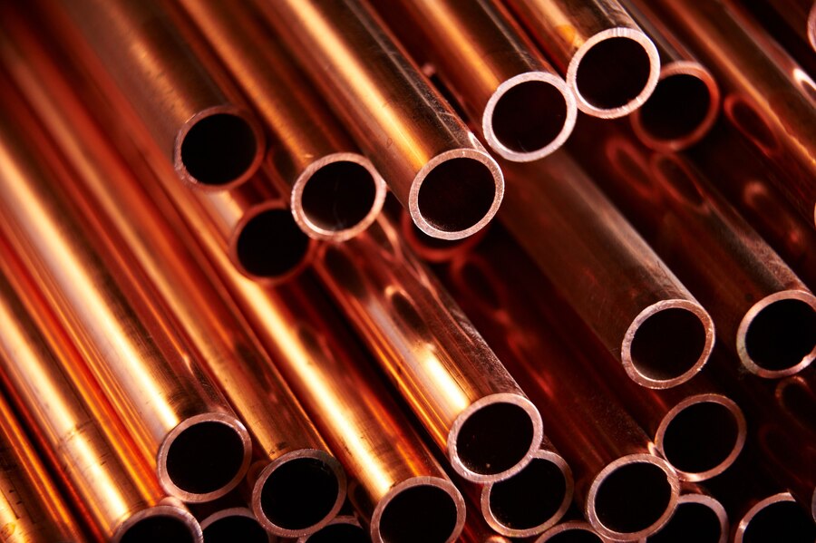 New copper plumbing tube
